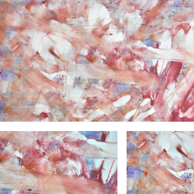 abstract rood schilderij
