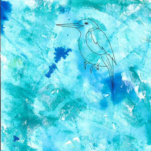 ijsvogel illustratie