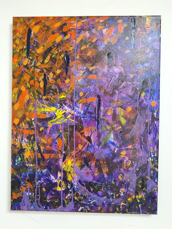abstract schilderij collectie blue orange collection