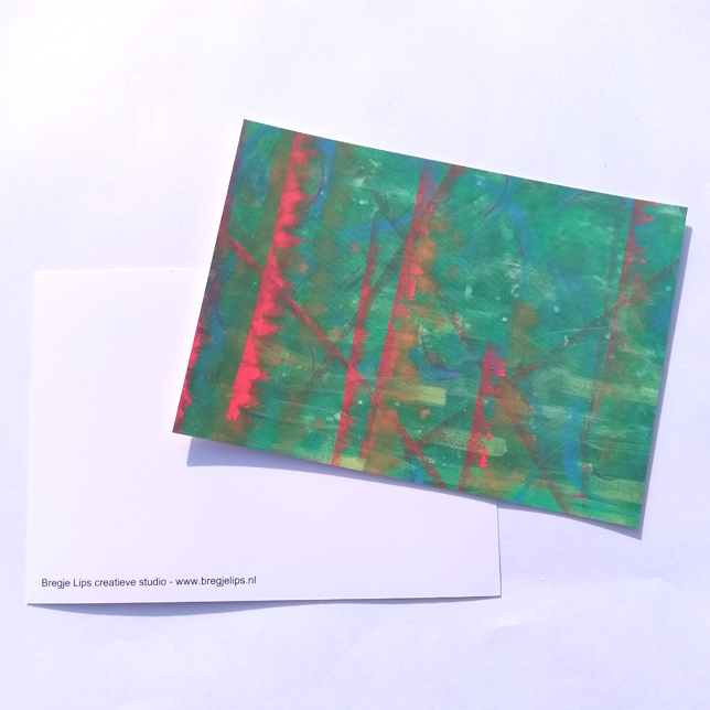 abstracte ansichtkaarten