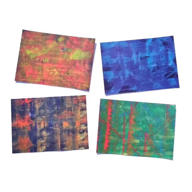 abstracte ansichtkaarten