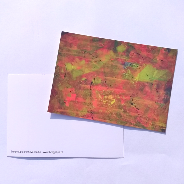 abstracte ansichtkaarten